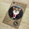 Harry Corgtor Pin-Back Button (Matt Finishing)