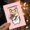 "Congratulations" Folded Greeting Card