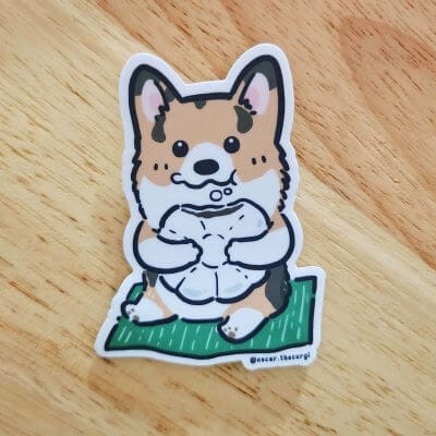 "Tutu Kueh Corgi" - Vinyl Sticker