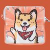 "Henlo Oscar the Corgi!" Square Pouch